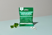 Denttabs mint without flouride in white background