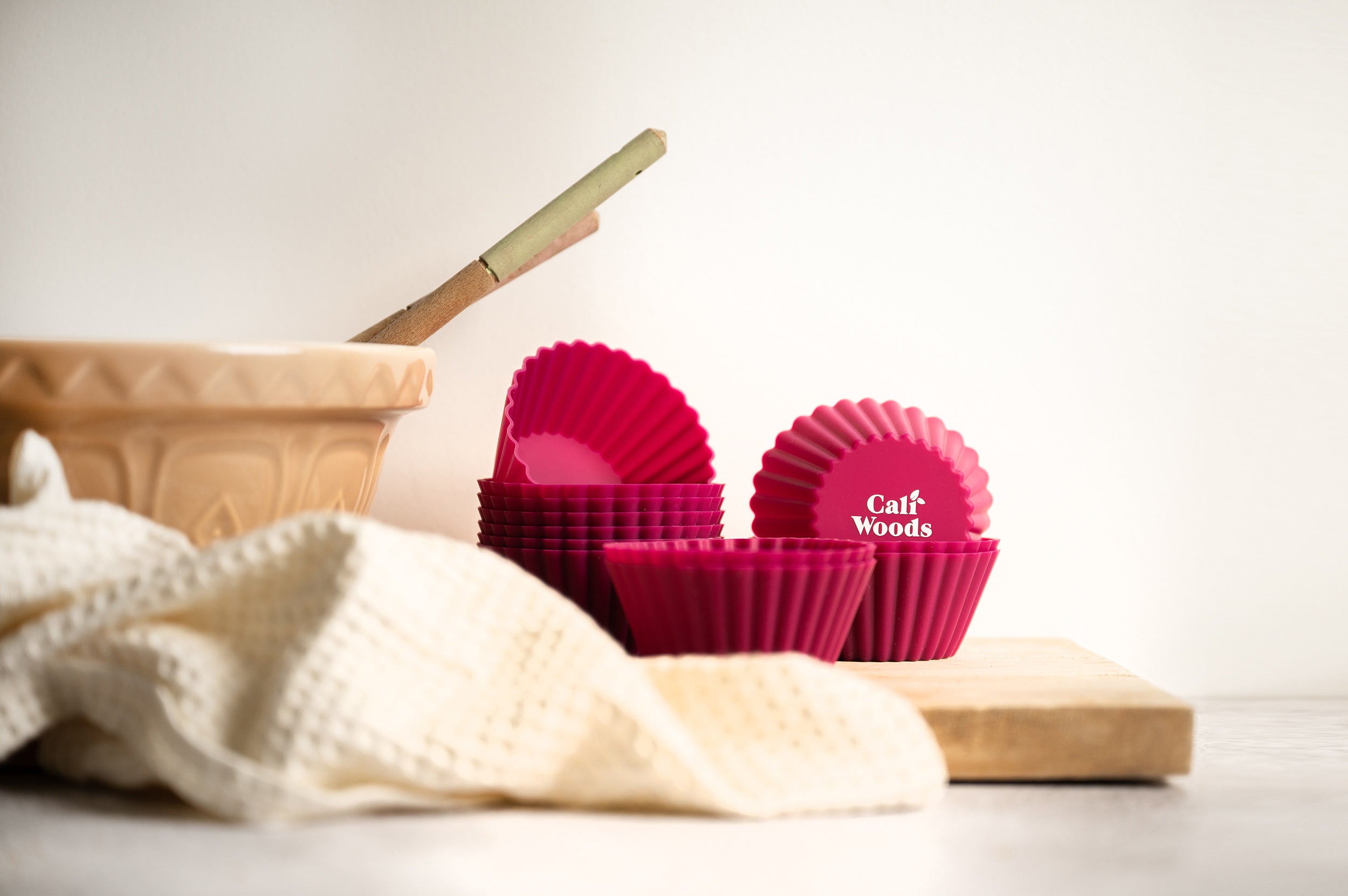 Kitchen Berry Kit Reusable Stretch Lids Very Berry Muffin Liners Very Berry on white background