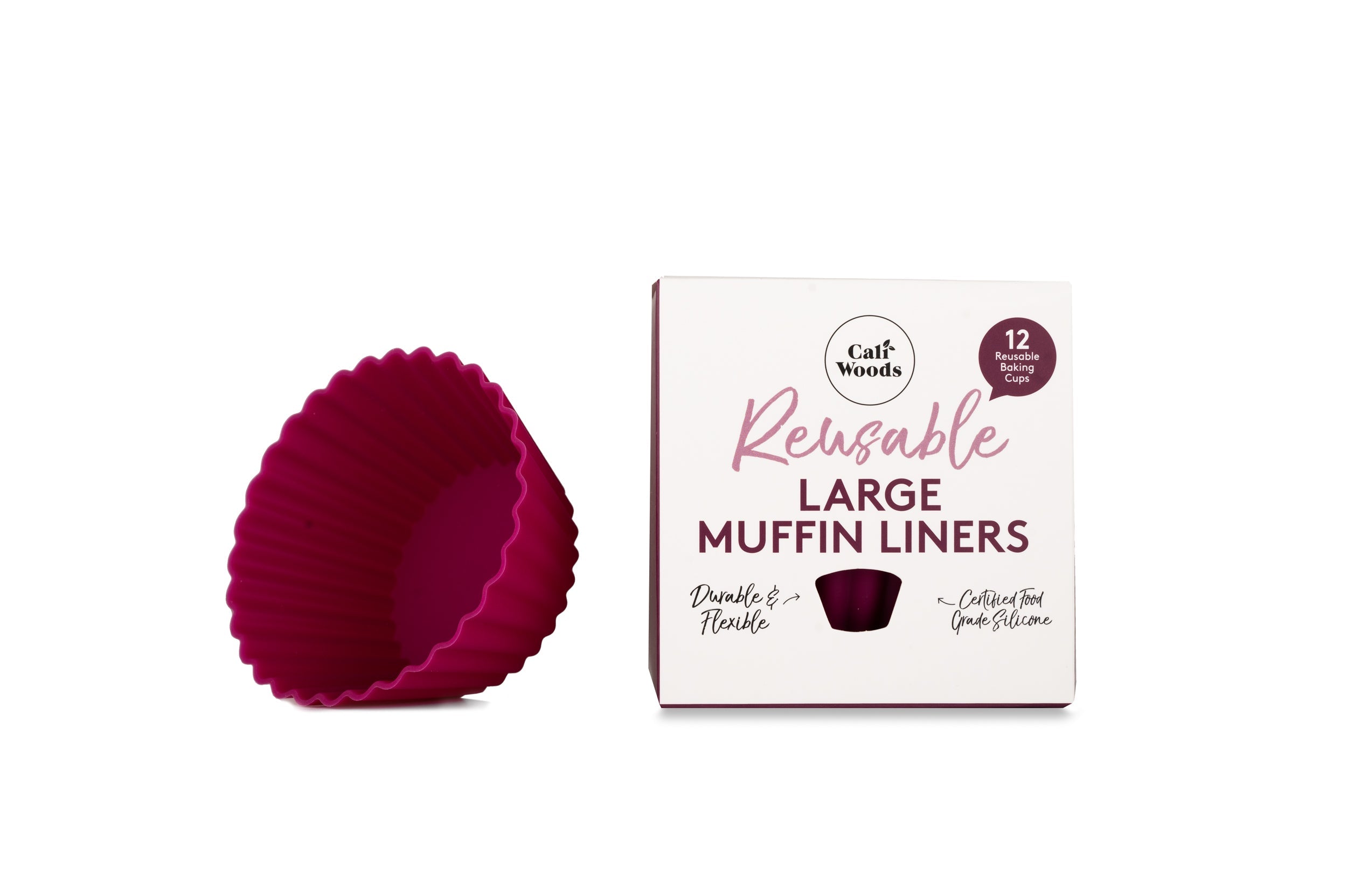Kitchen Berry Kit Reusable Stretch Lids Very Berry Muffin Liners Very Berry on white background