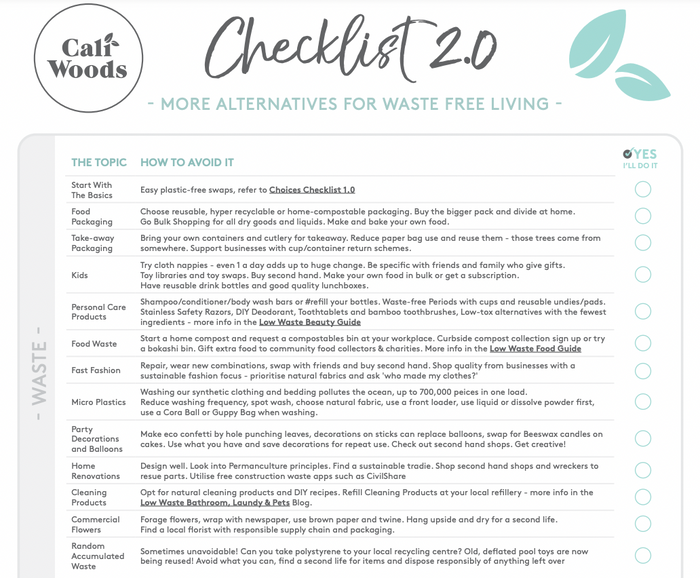 The Choices Checklist 2.0