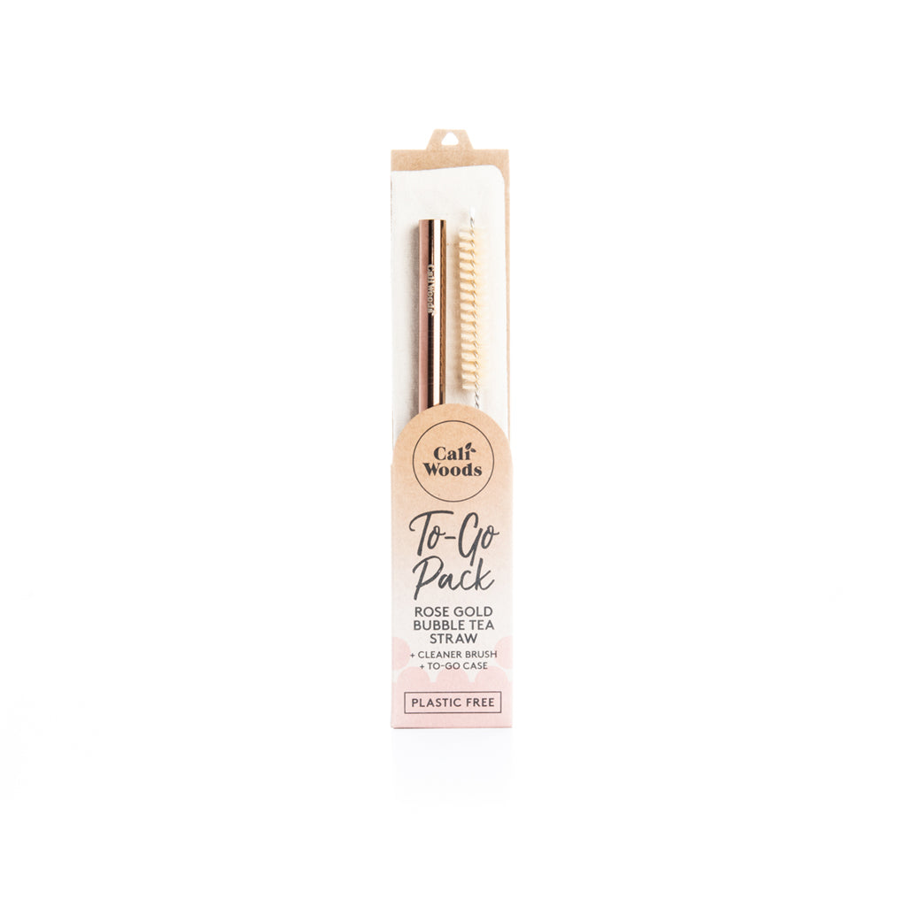 To-Go Straw Packs - Bubble Straw - Rose Gold