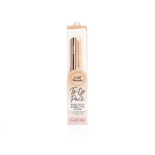 To-Go Straw Packs - Drinking Straw - Rose Gold