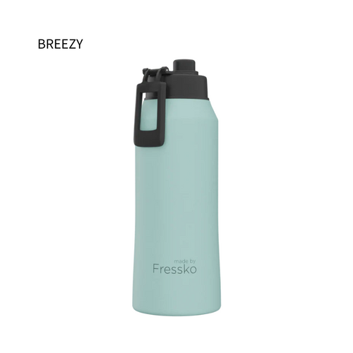 Fressko Core Drink Bottle Khaki 1L Sip Lid