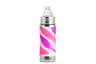 Baby & Toddler Bottles - Pink Swirl - Toddler Straw 325ml