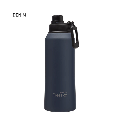 Fressko Core Drink Bottle Khaki 1L Sip Lid