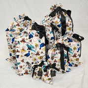NZ Birds set of 10 cotton gift bags