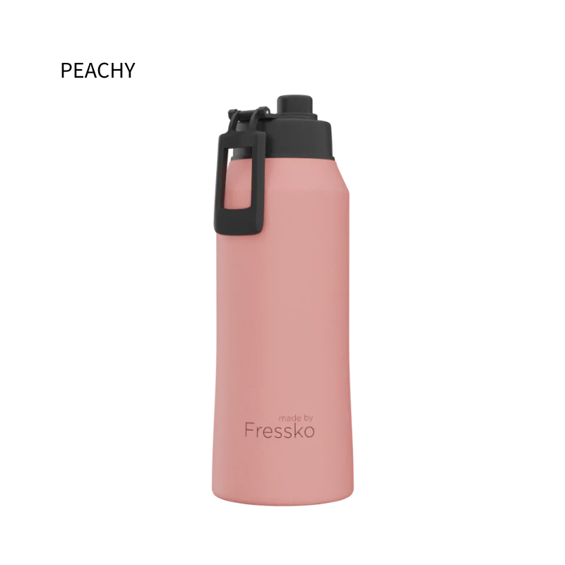 Fressko Core Drink Bottle Peachy 1L Sip Lid