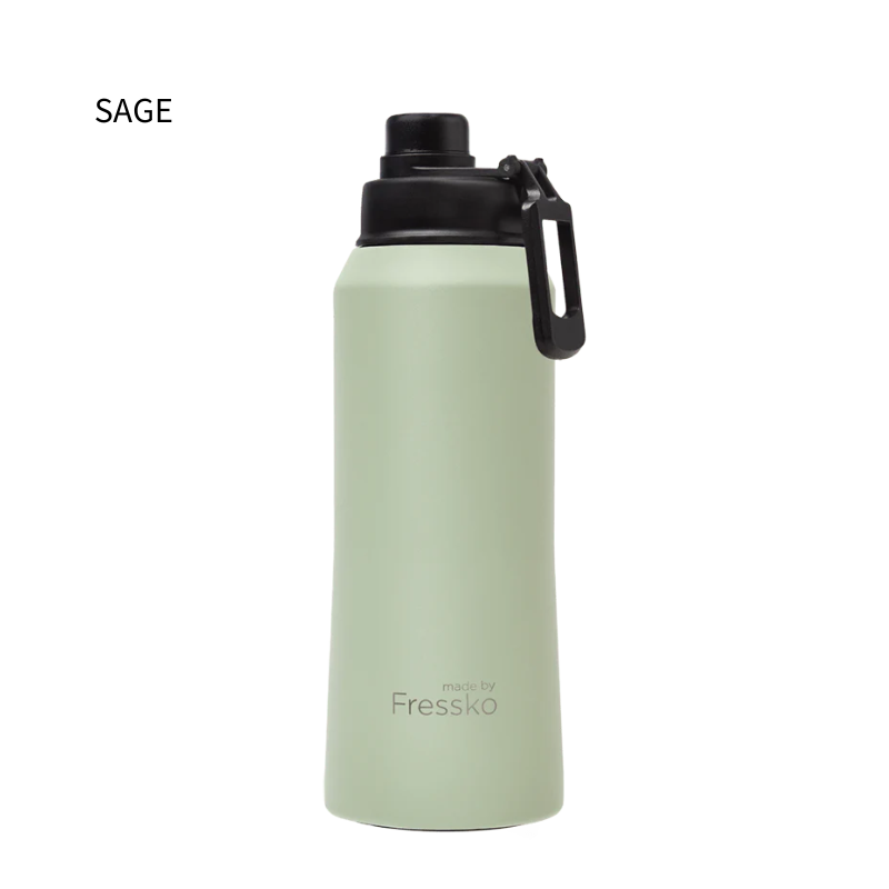 Fressko Core Drink Bottle Sage 1L Sip Lid