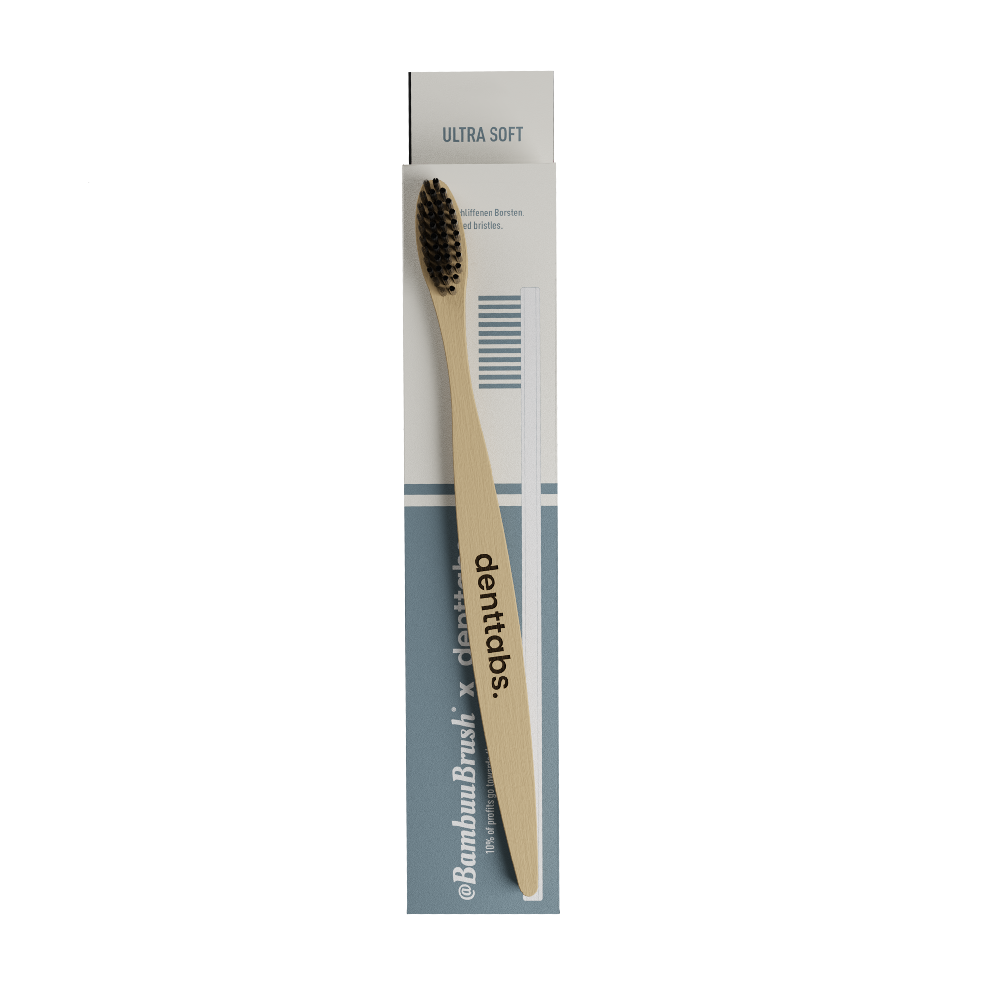 Denttabs ultra soft Bamboo Toothbrush with Cardboard Packaging