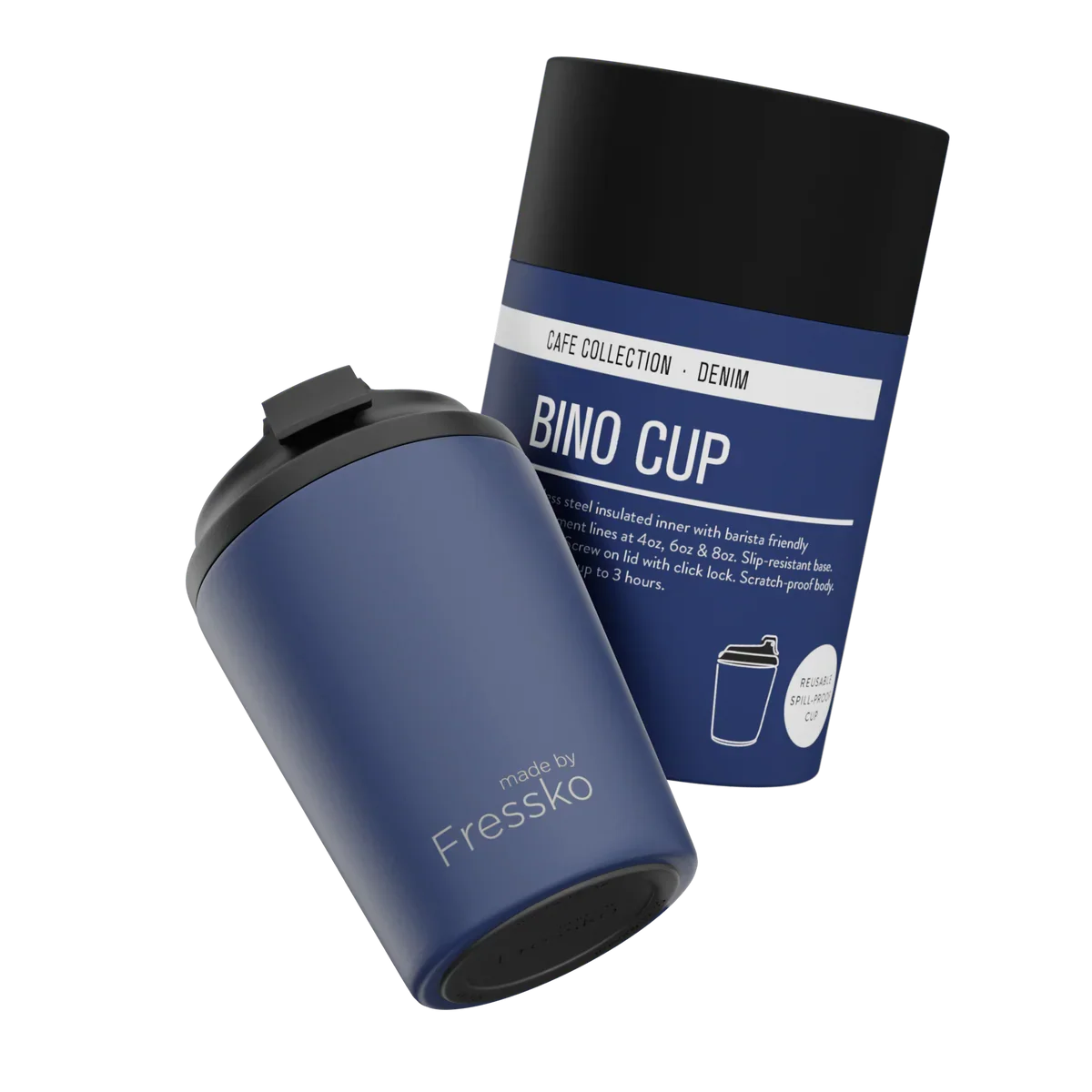 Fressko Bino Reusable Cup Denim 230ml