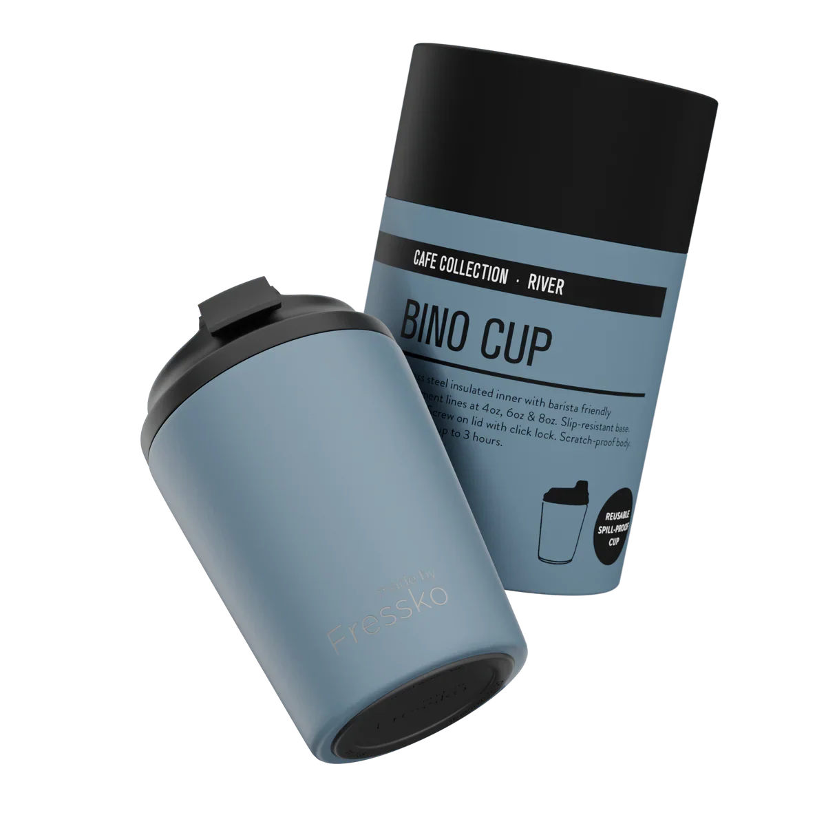 Fressko Bino Reusable Coffee Cup 230ml River
