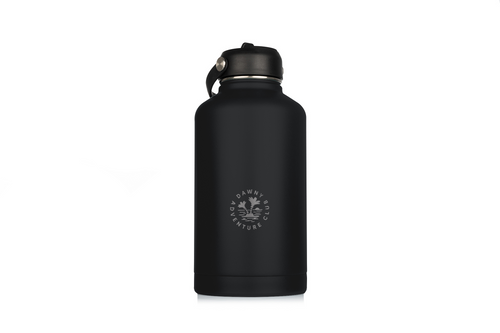 Dawny Adventure Club Insulated Drink Bottles - Black - Black - 1.9L