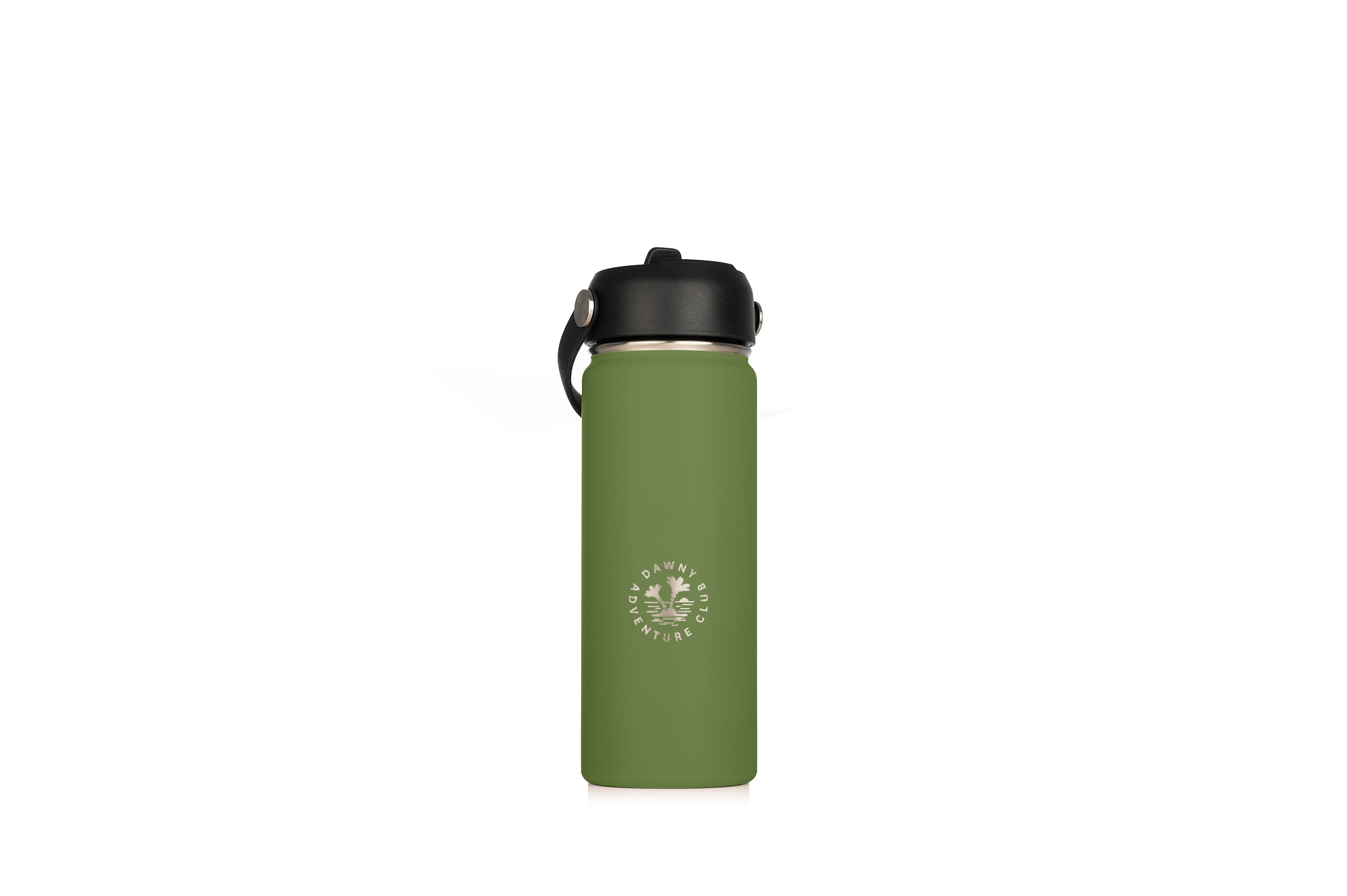 Dawny Adventure Club Insulated Drink Bottles - Moss - Moss 530mL