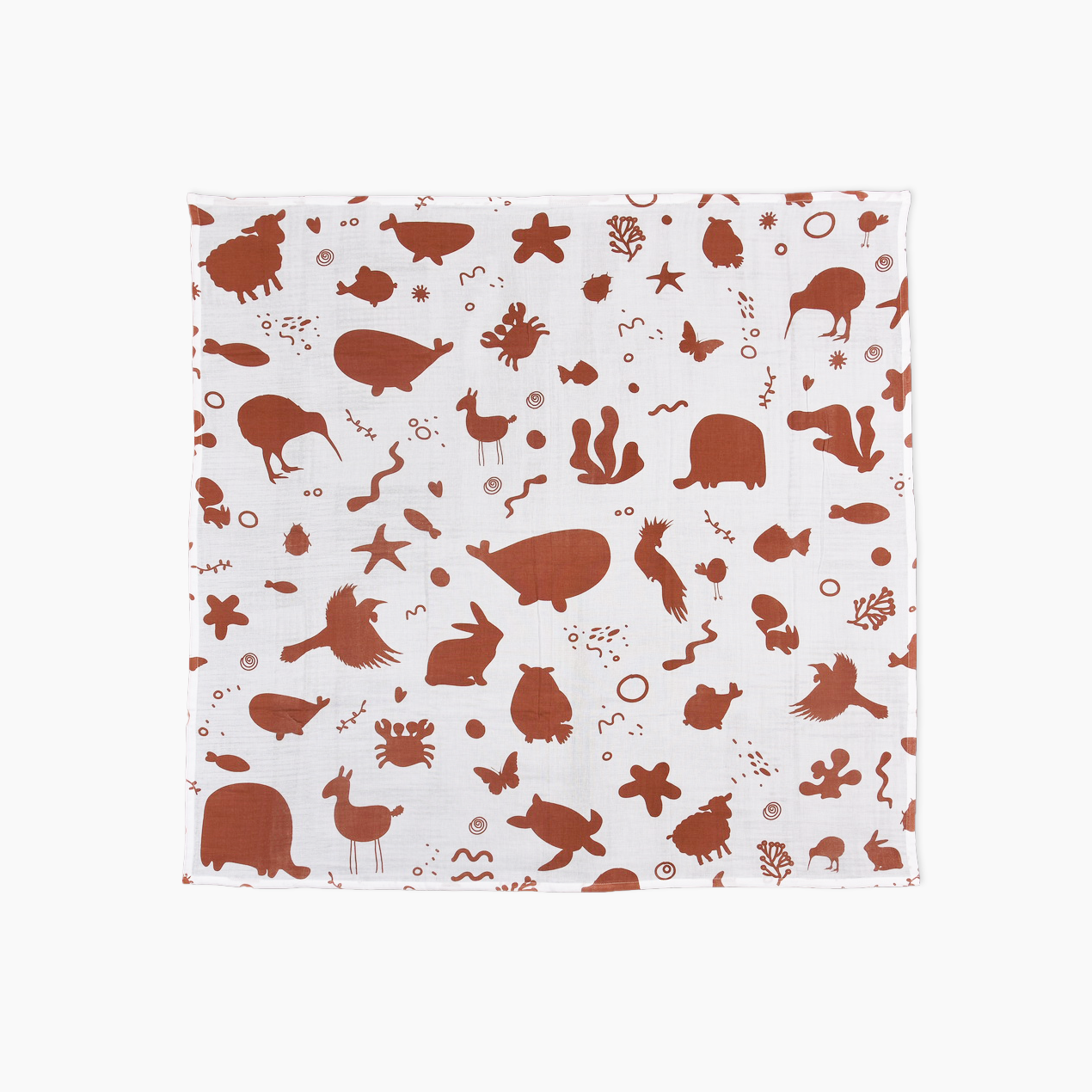 The Complete Newborn Eco Kit - Animals in Rust