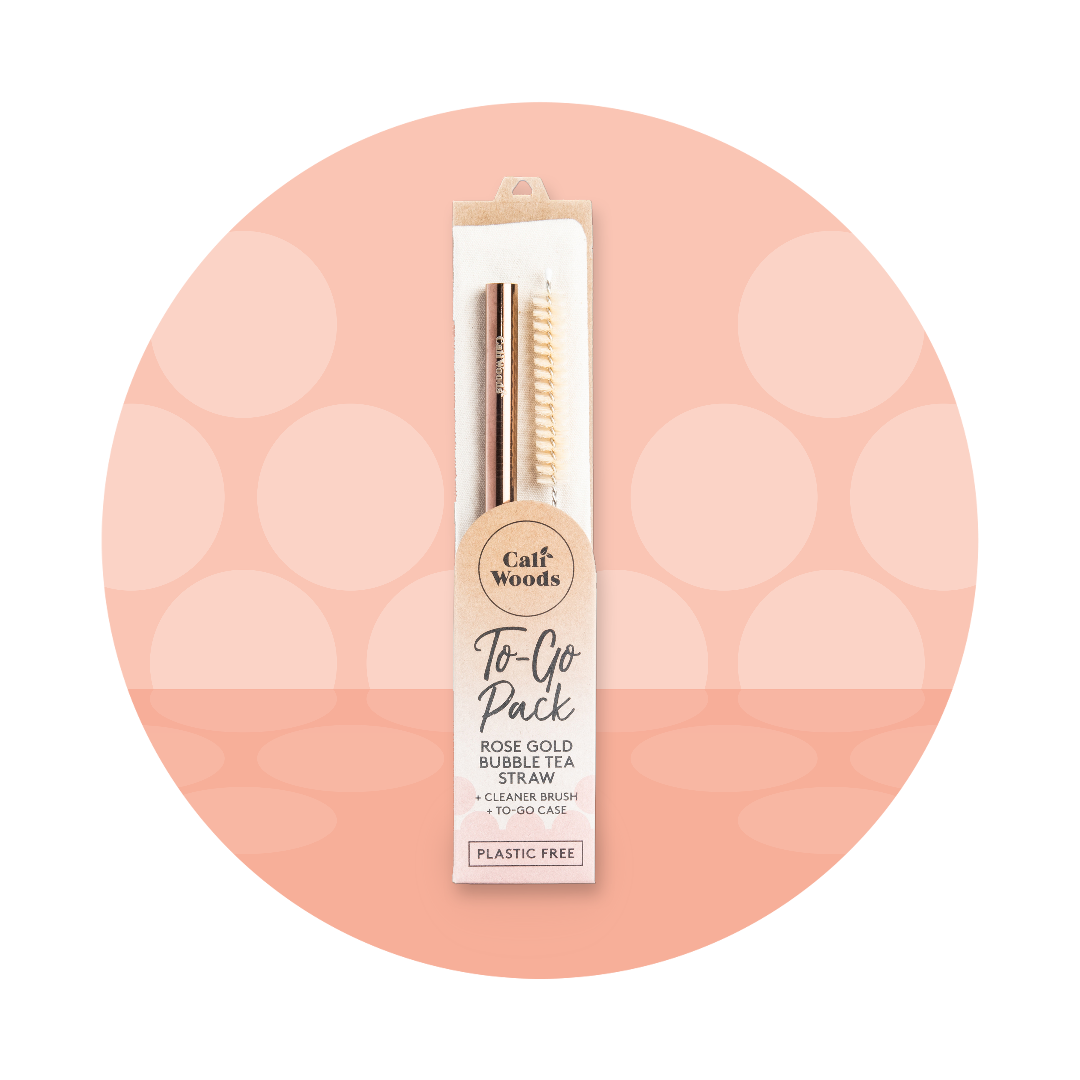 To-Go Straw Packs - Smoothie Straw - Rose Gold