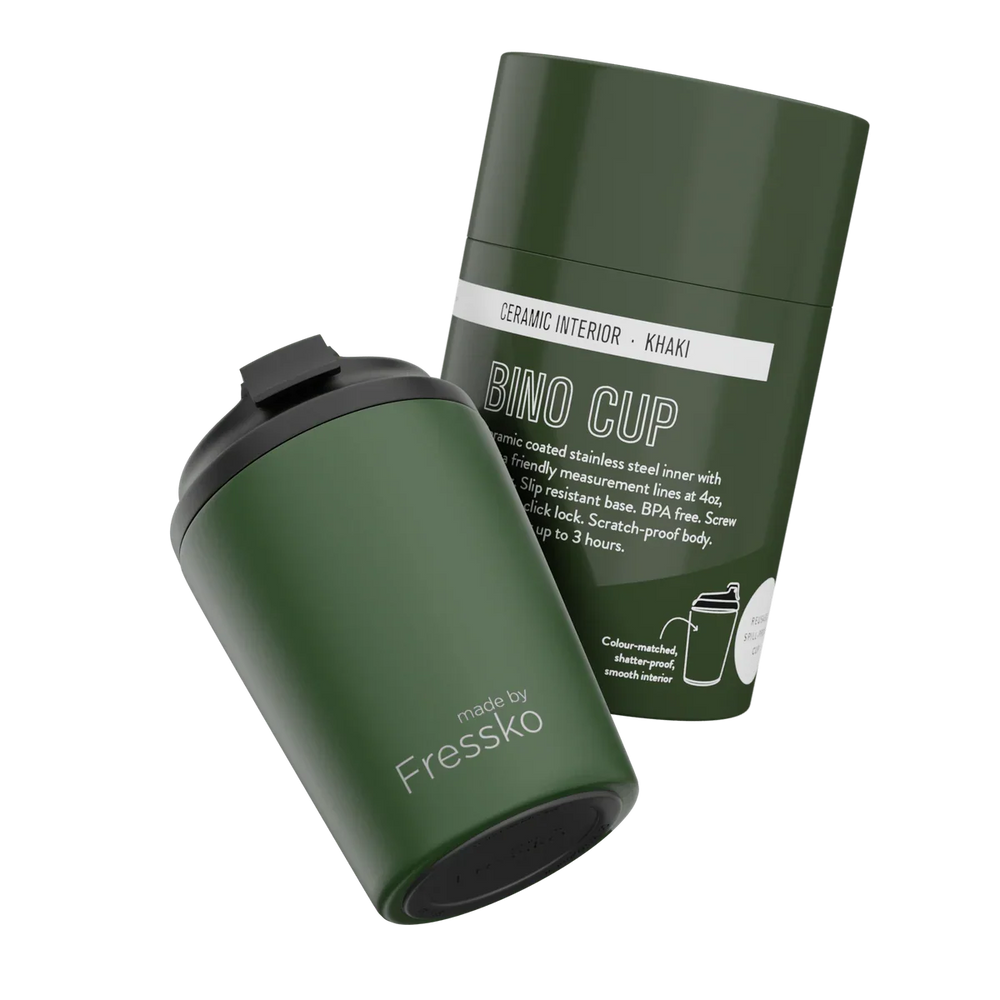 Fressko Bino CERAMIC Reusable Cup Khaki 230ml