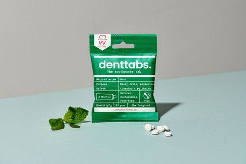 Denttabs Toothpaste Tablets - Mint - 2 Months - Fluoride - Mint