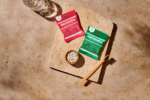 Denttabs Toothpaste Tablets - 1kg Bulk Pack - Fluoride - Strawberry