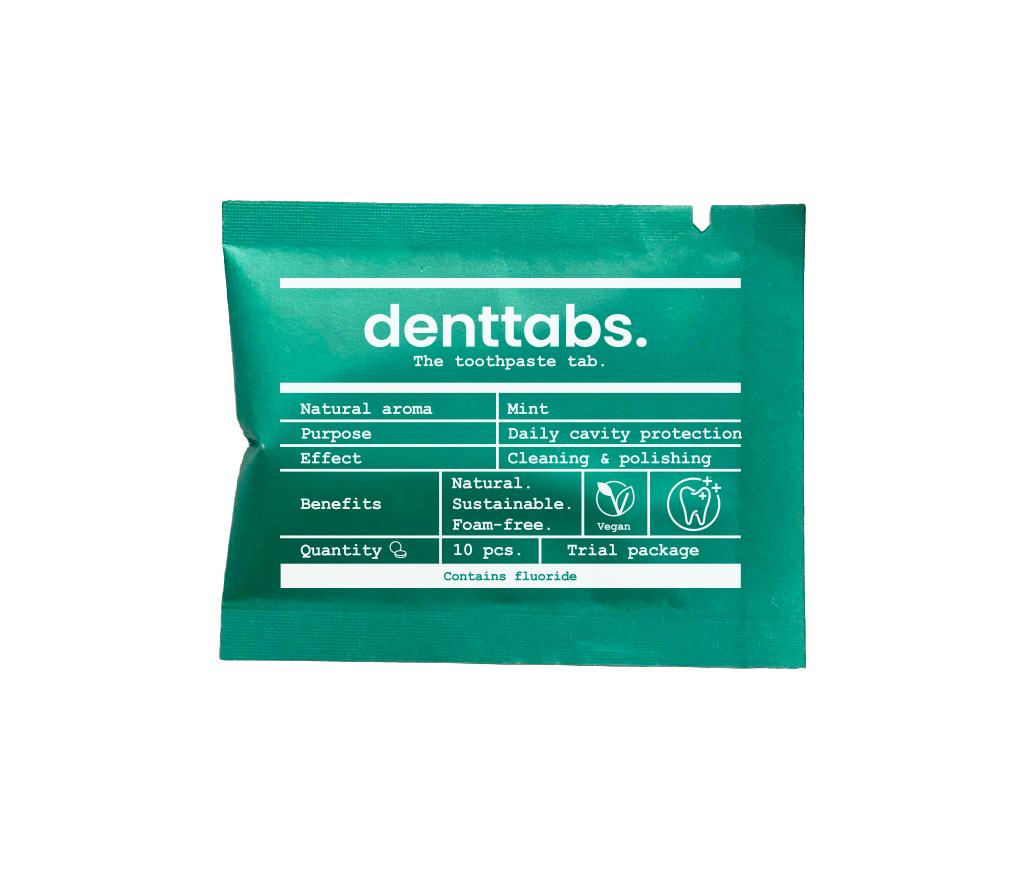 Denttabs Toothpaste Tablets - 1kg Bulk Pack - Fluoride - Mint