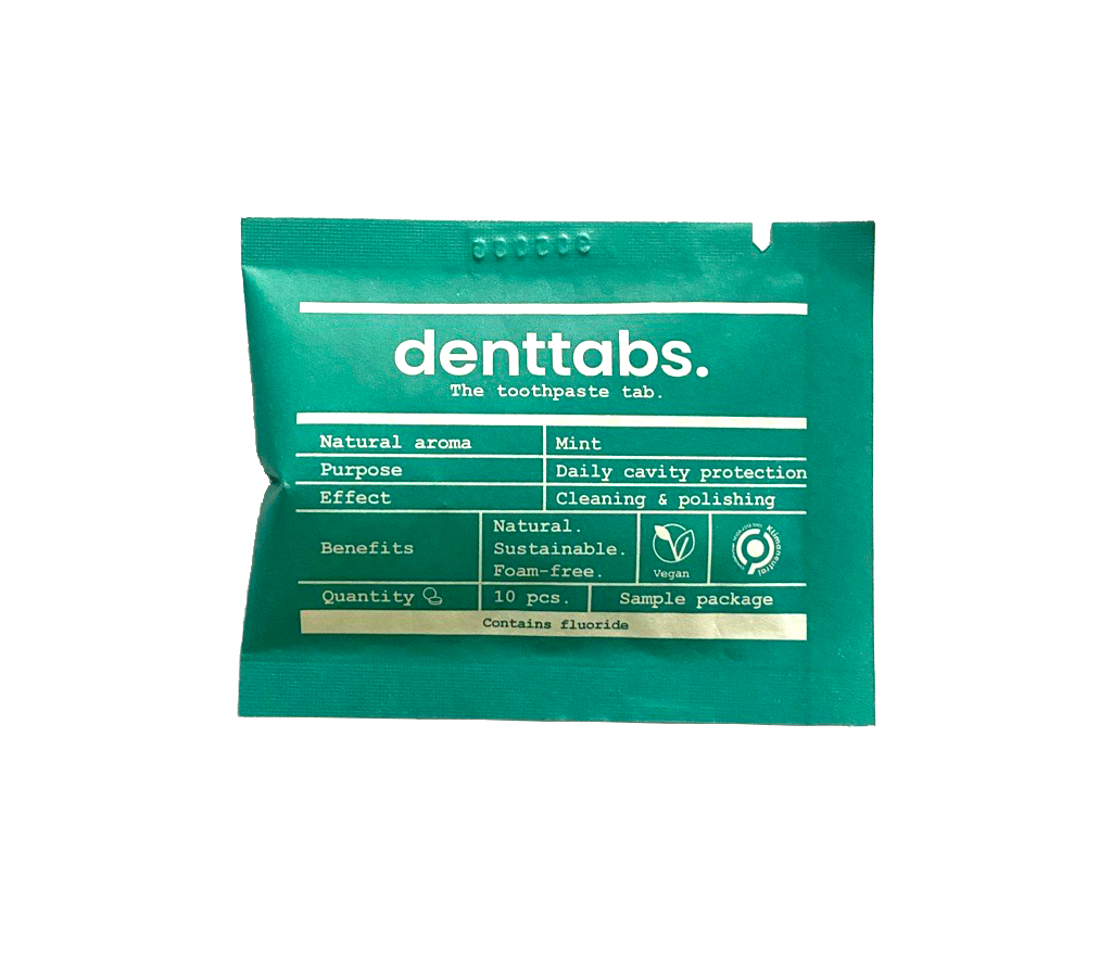 Denttabs Toothpaste Tablets - 1 Year - Fluoride - Mint