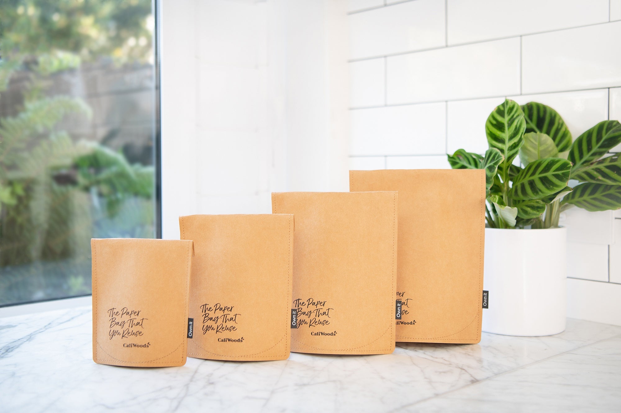 Reusable Paper Bag - Stand Up Pouch - Medium