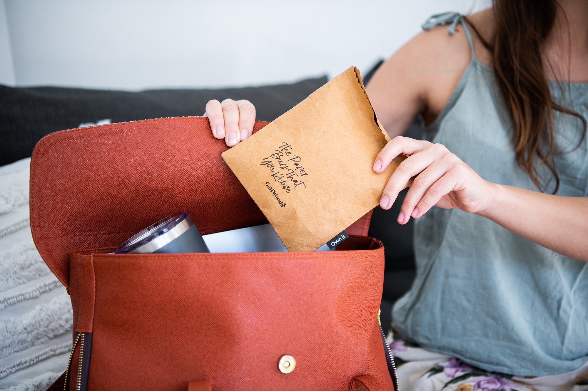 Reusable Paper Bag - Flat Bag - Small