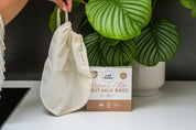 CaliWoods nut milk bags in the box and out of the box