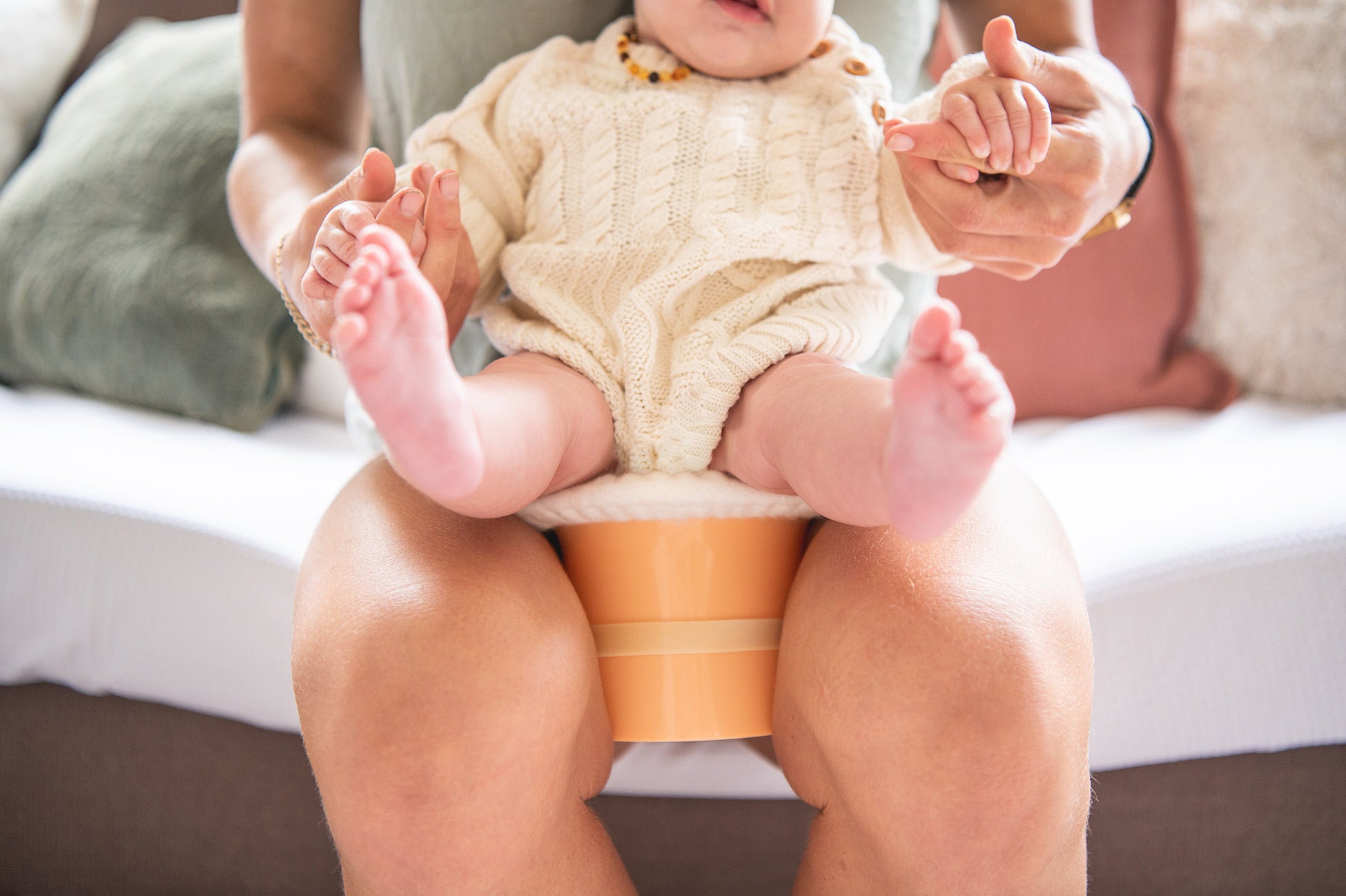 Top Hat Potty in use at home