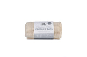 Organic Produce bags pack on white background