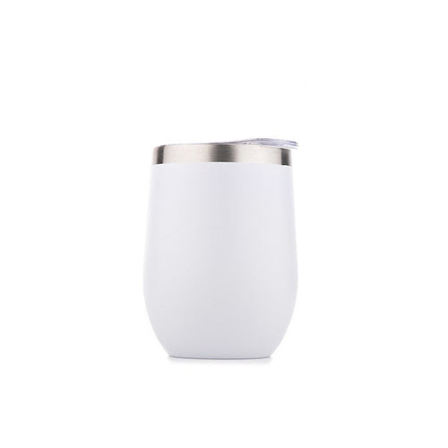 Insulated Short Cups - Rounded White