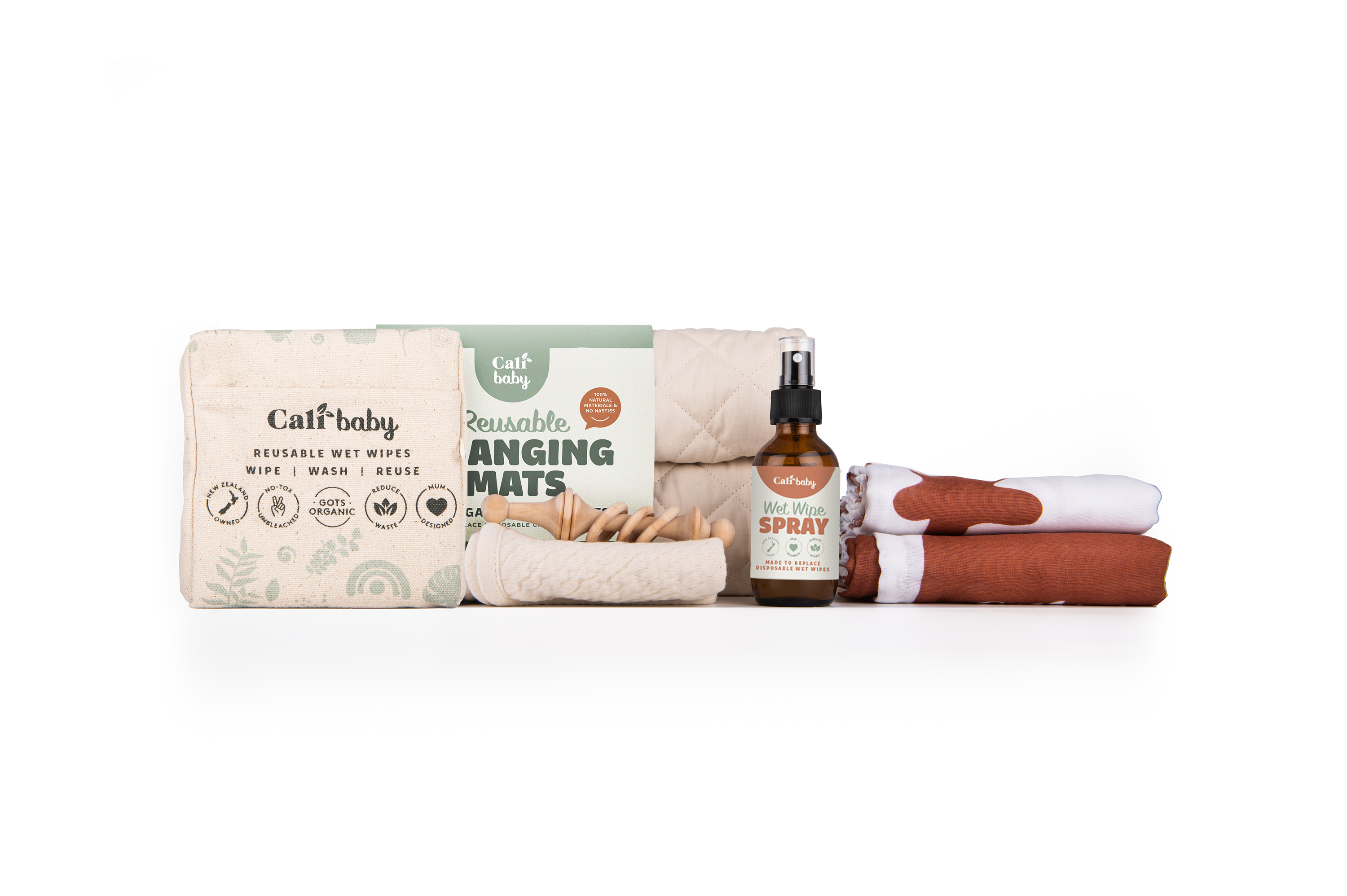 The Complete Newborn Eco Kit - Charcoal Shapes