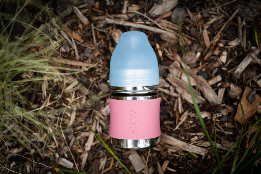 Baby & Toddler Bottles - Pink Swirl - Toddler Sippy 325ml