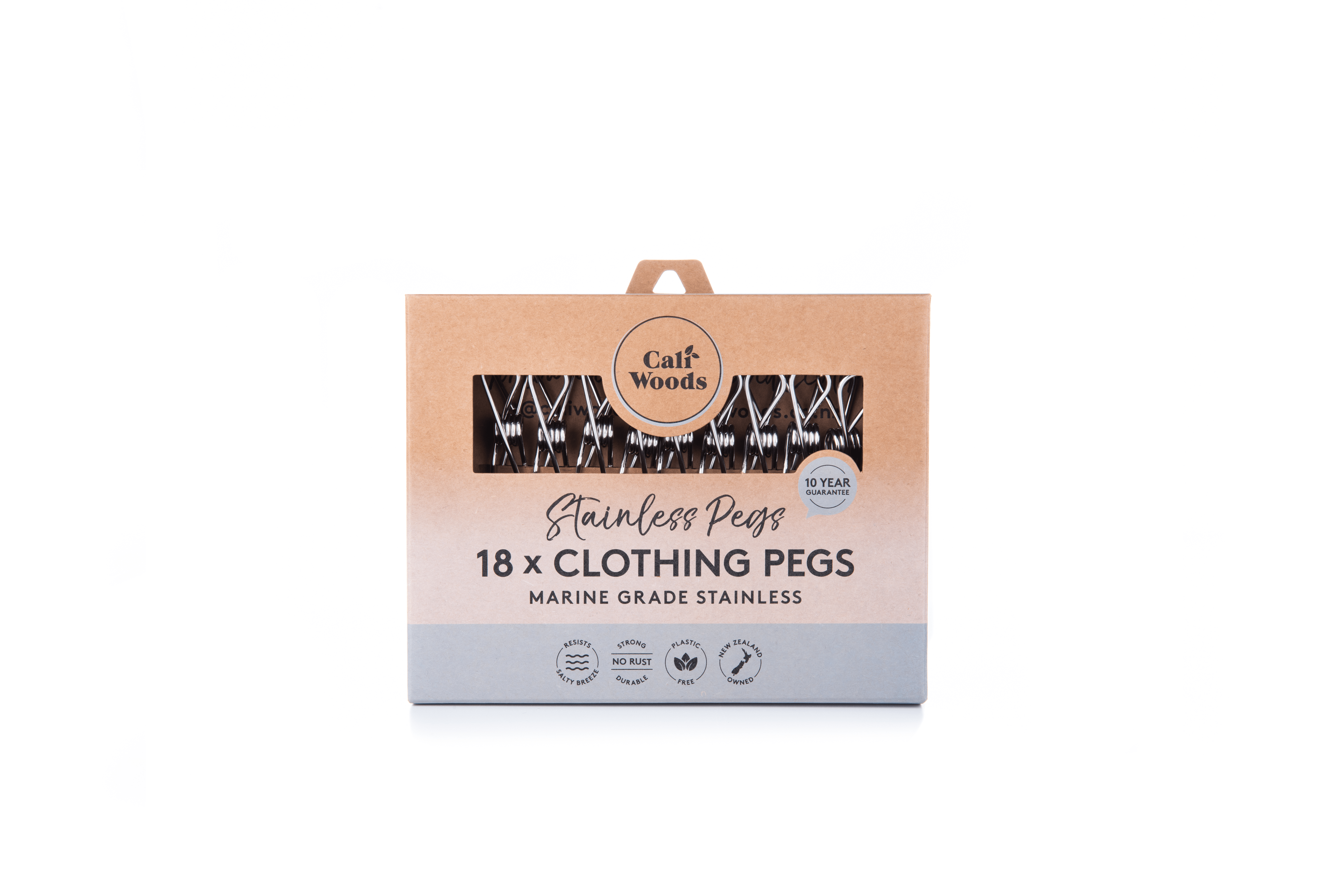 Stainless Clothing Pegs - Clothing Peg Pack 18pk (Boxed)