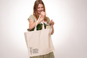 Grocery Tote Bag - Happy Vibes