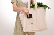Grocery Tote Bag - Happy Vibes