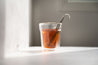 Cup of black tea with the CaliWoods Tea Infuser