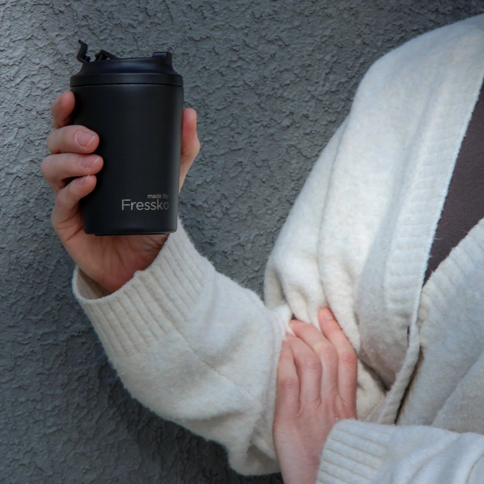 Fressko Bino CERAMIC Reusable Cup Coal 230ml