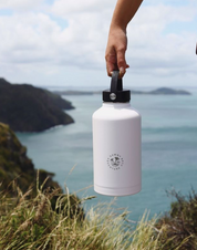 Dawny Adventure Club Insulated Drink Bottles - White - 1.9L