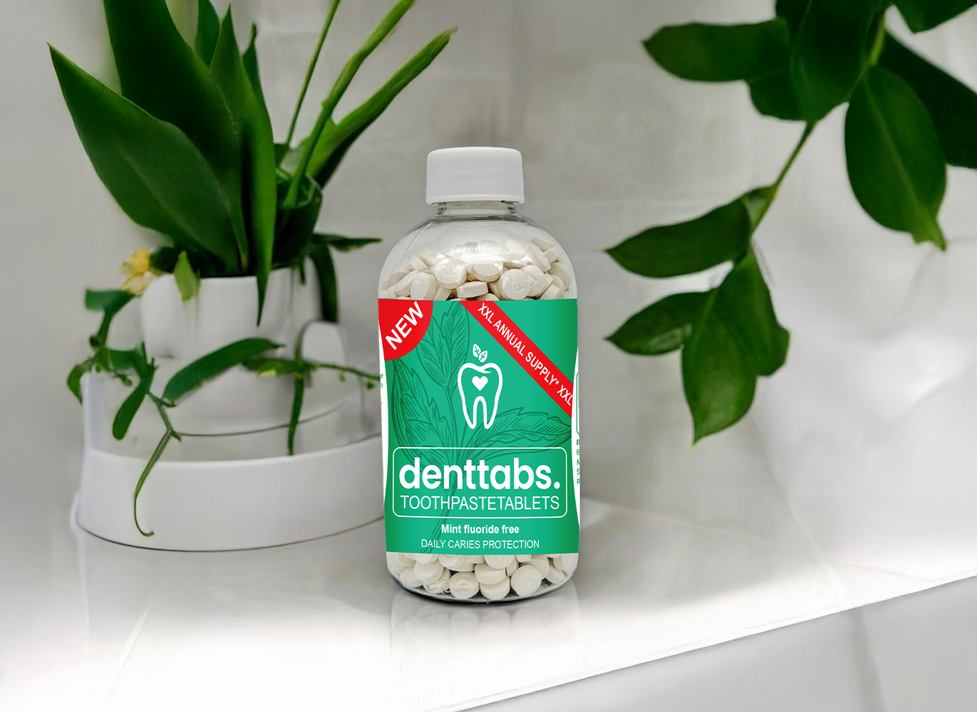 Denttabs Toothpaste Tablets - Trial Pack - Fluoride - Mint