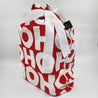 Single reusable cotton gift bag for Christmas