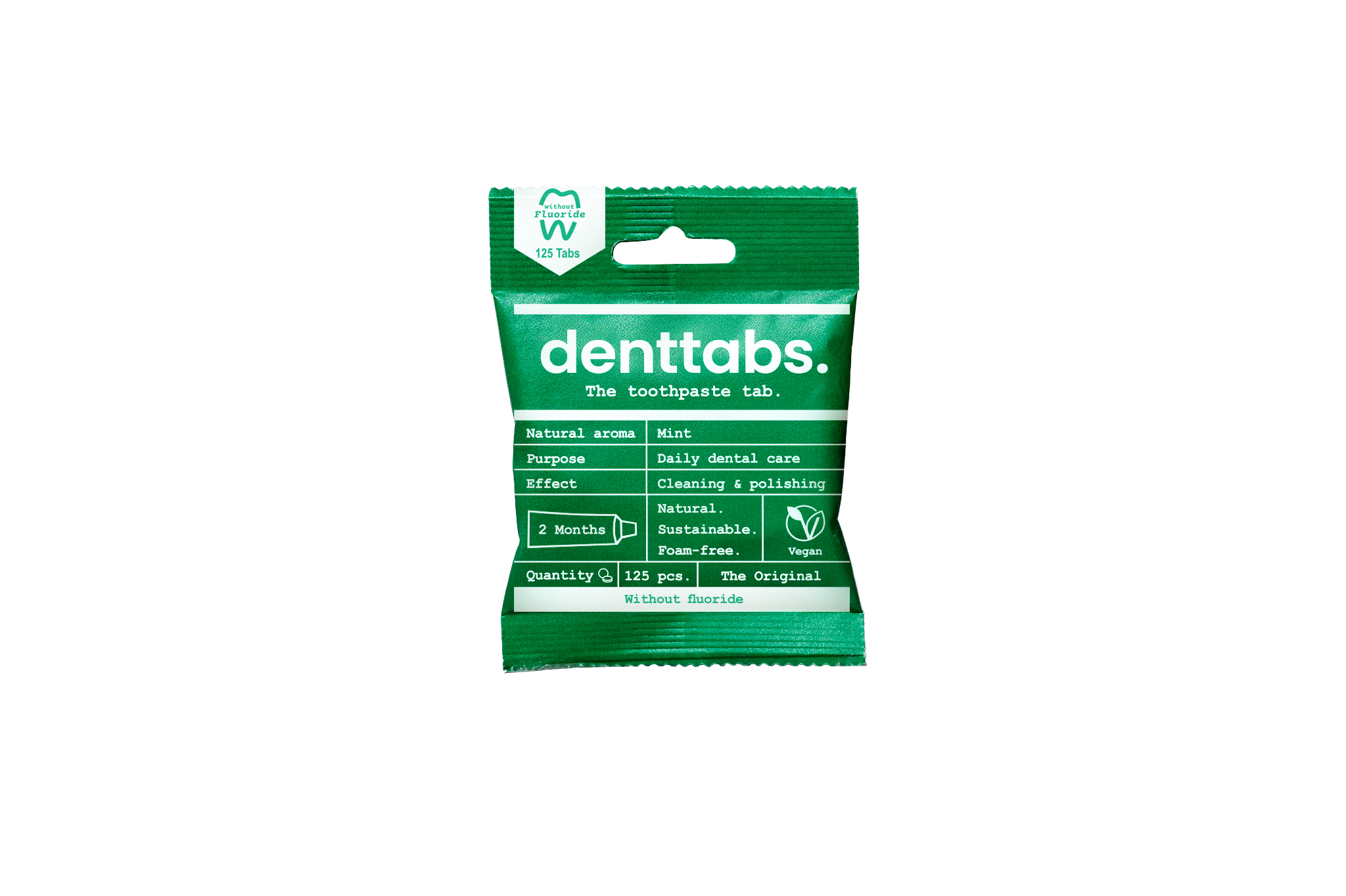 Denttabs Toothpaste Tablets - 1kg Bulk Pack - Fluoride - Mint
