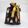 Single Ornaments design reusable gift bag with gold ribbon 