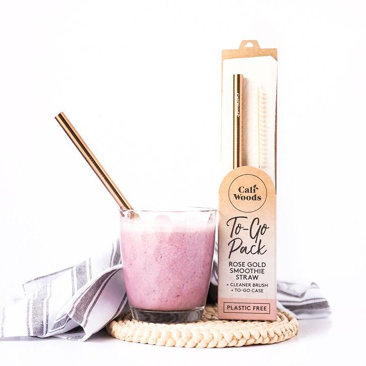 To-Go Straw Packs - Smoothie Straw - Rose Gold