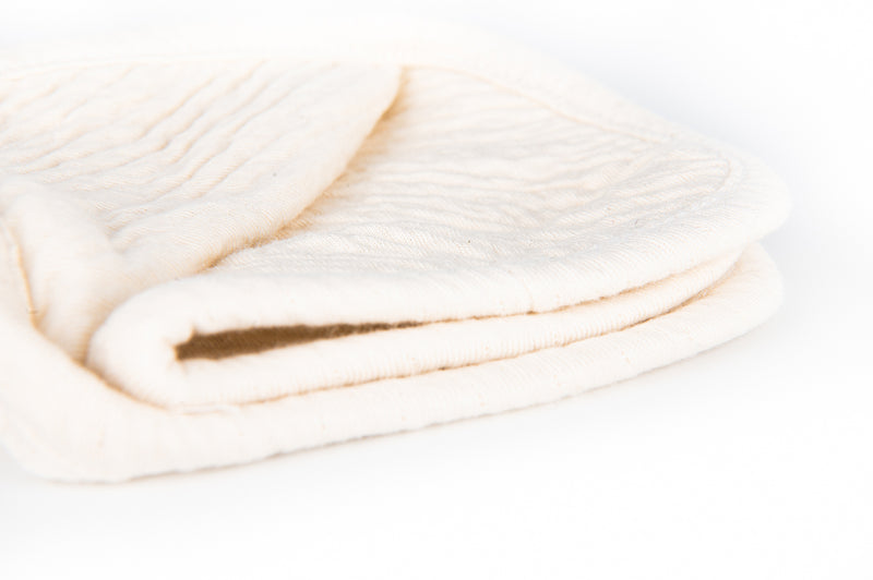 Undyed, unbleached CaliBaby Soft Baby Cloth for newborn skin