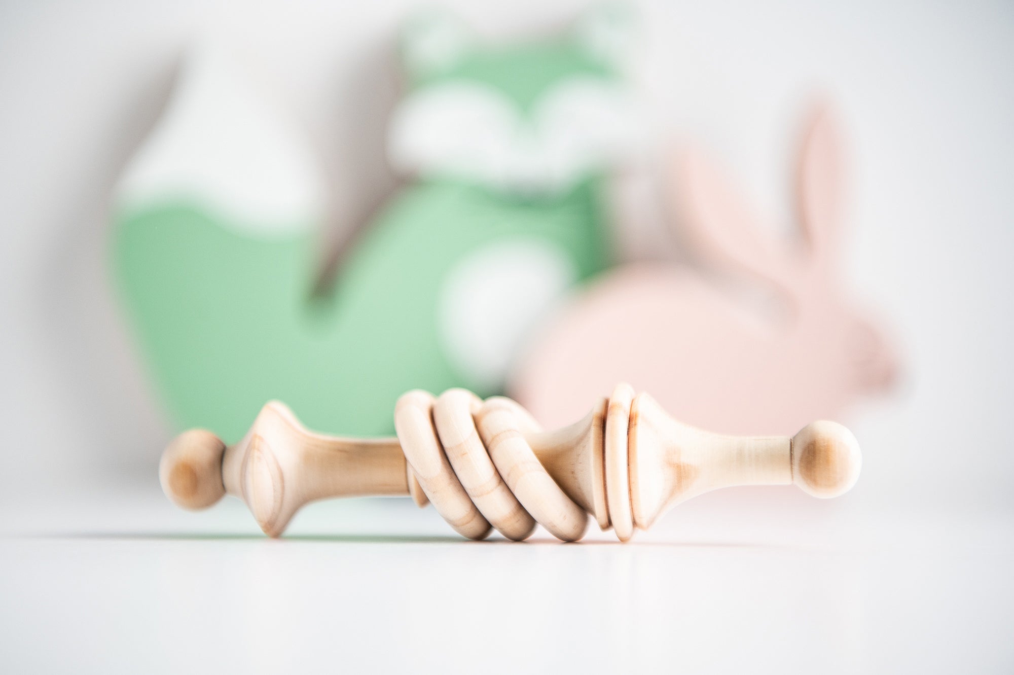 Handmade Wooden Rattle