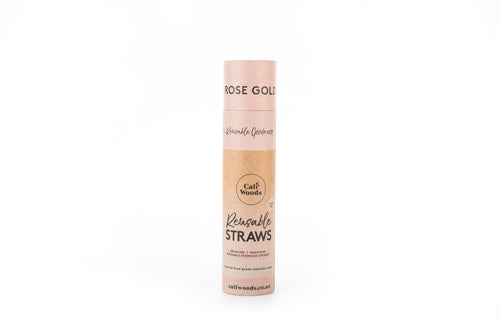 Bulk Reusable Straw Tube - Rose Gold