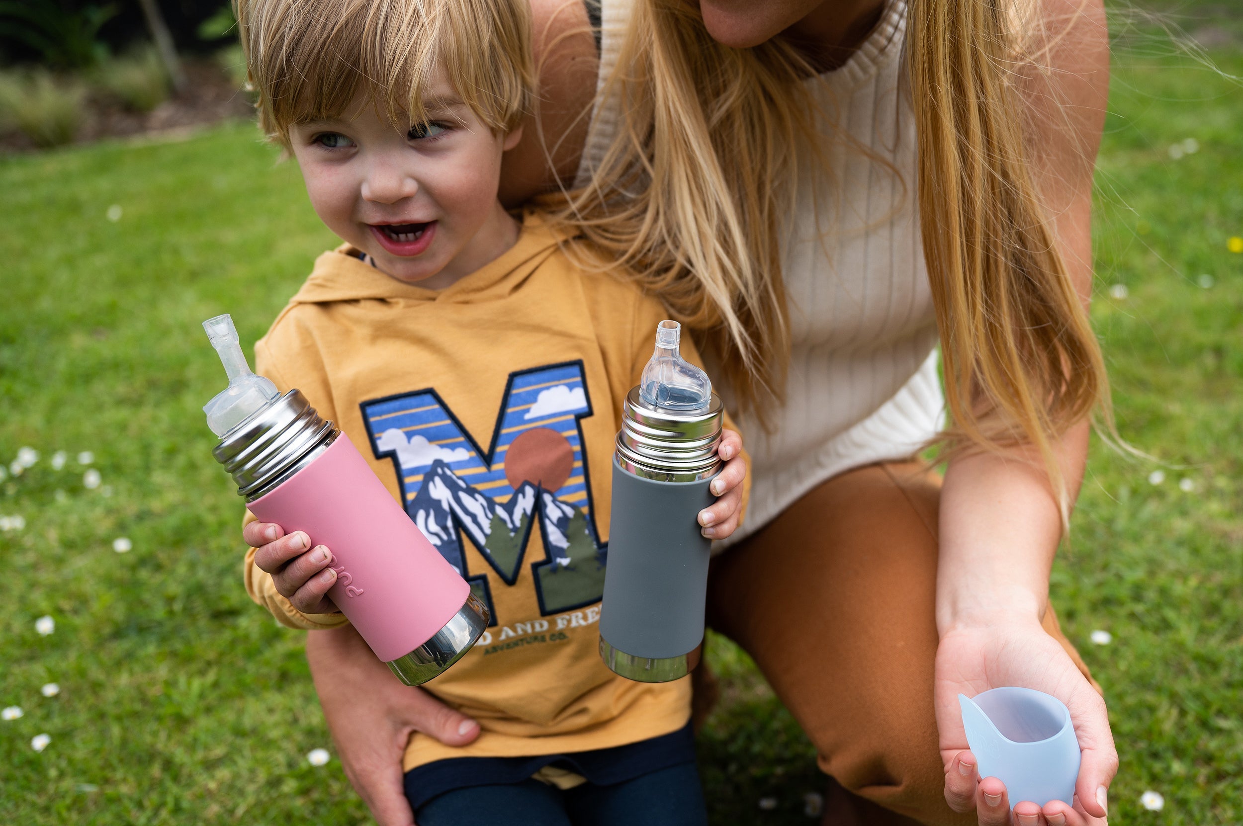 Baby & Toddler Bottles - Pink Swirl