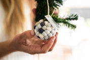 NZ Wool Christmas Baubles - Multi