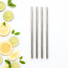 CaliWoods Reusable Stainless Steel Smoothie Straws