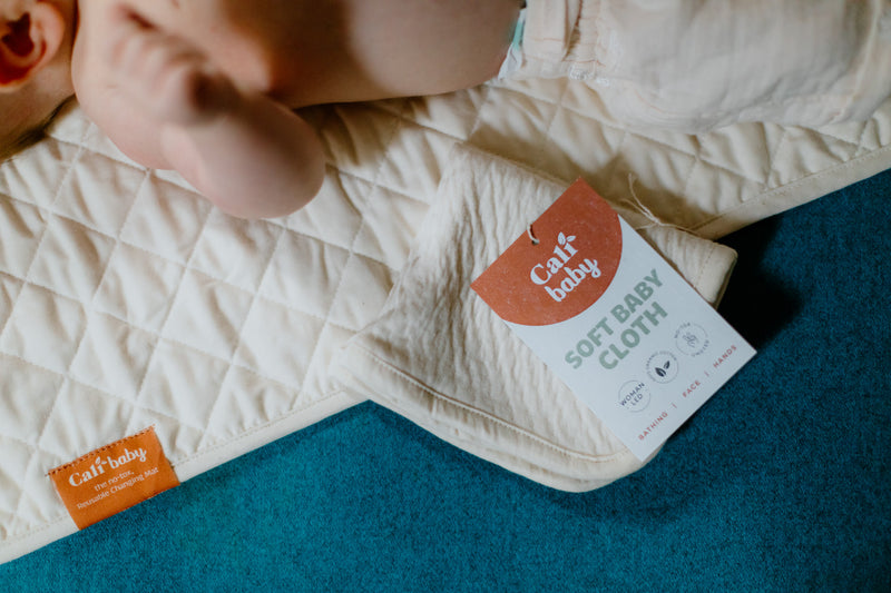 CaliBaby Soft Baby Cloth, GOTS-certified organic muslin cotton